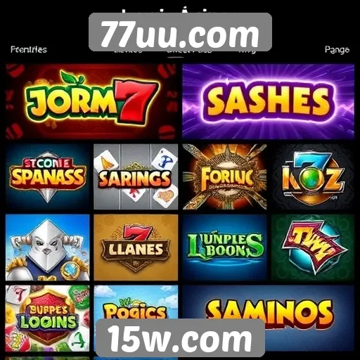 Comparação de jogos populares disponíveis no 77uu.com