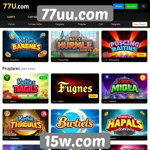 Análise dos jogos mais populares no 77uu.com